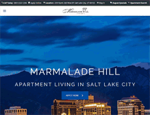 Tablet Screenshot of marmaladehillapts.com
